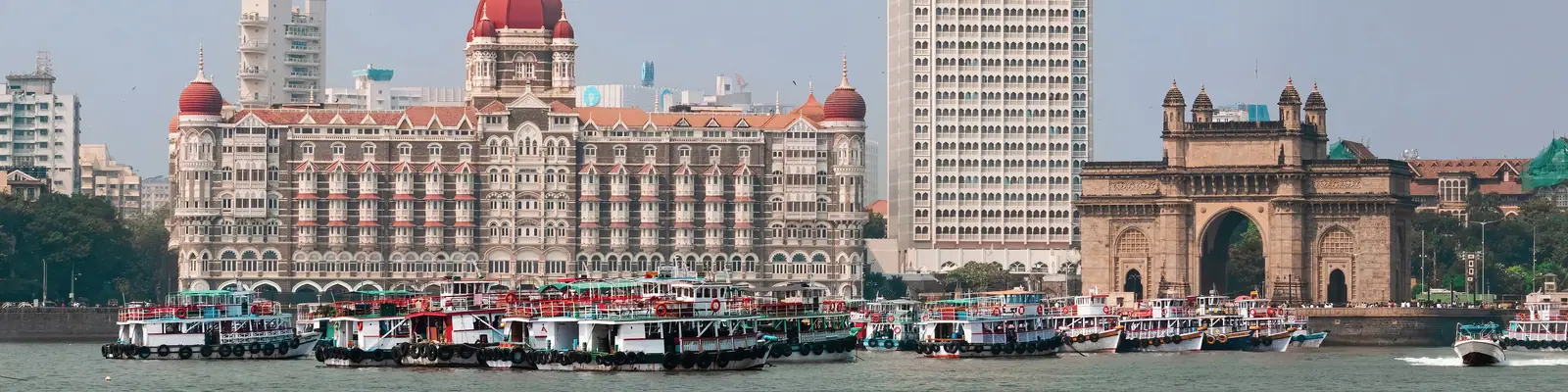 Gateway of India and the Taj Mahal Palace Hotel, Mumbai, India