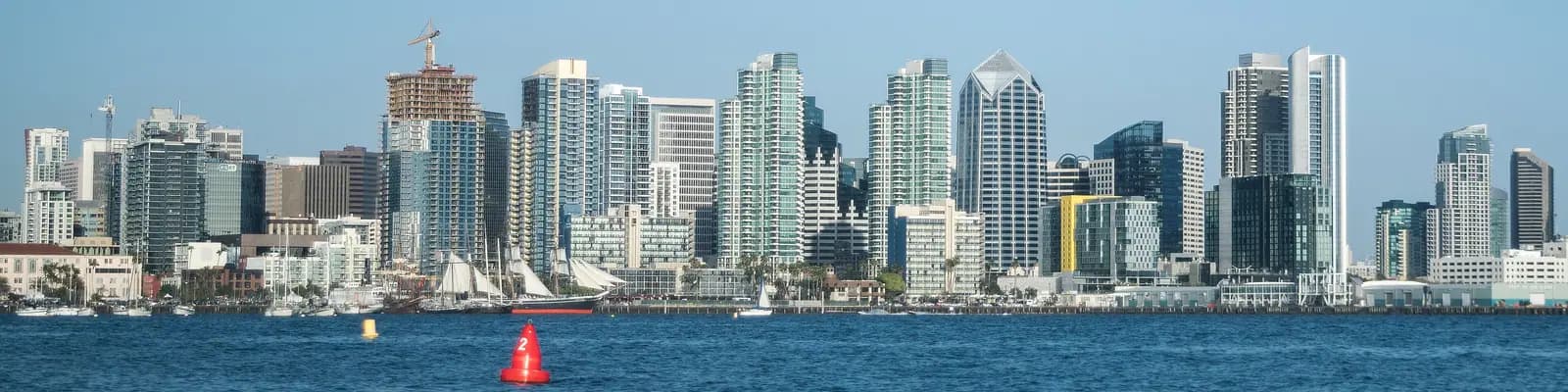 San Diego skyline from the bay, United States